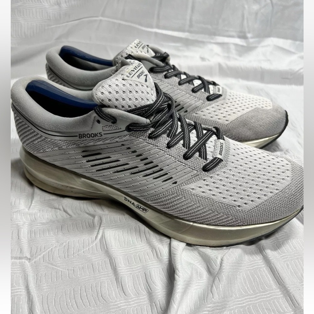Brooks Athletic Shoes - Gray and White